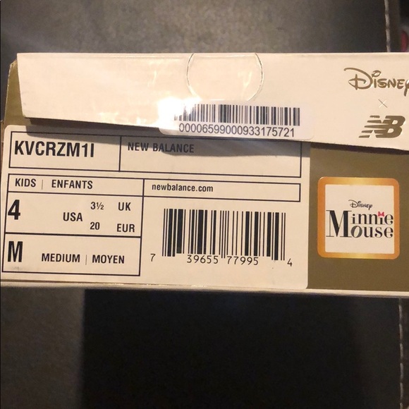 Disney new balance (Minnie) size 4c - Picture 6 of 6